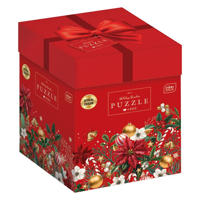 Puzzle 1000 kom Christmas "Christmas Flowers" Interdruk