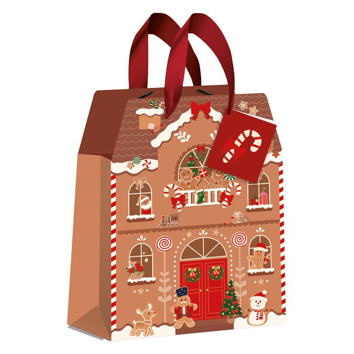 Vrećice ukrasne 33x46x13 cm novogodišnje Christmas Interdruk sort