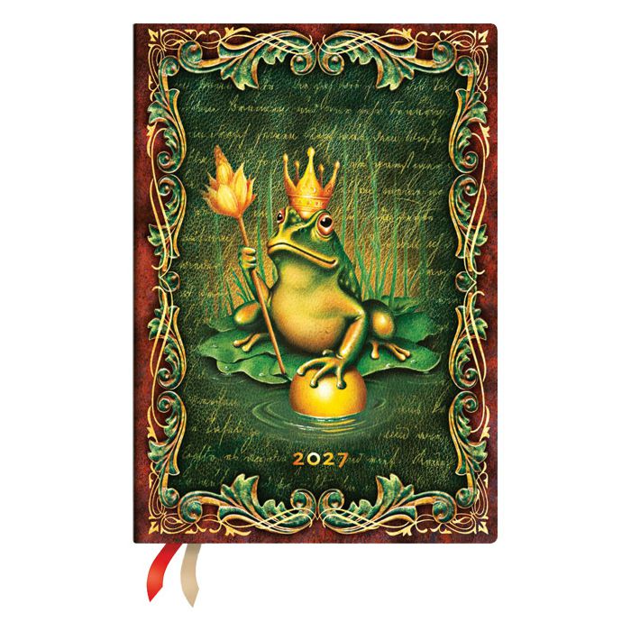 Planer tjedni 2027-12,5x18cm-midi horiz. s gumicom Frog Prince Paperblanks DE1927-6