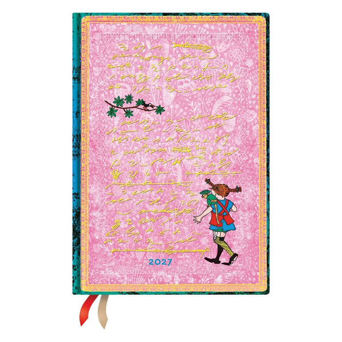 Planer dnevni 2027-12,5x18cm-midi s gumicom Pipp Longstocking Paperblanks DE1916-0