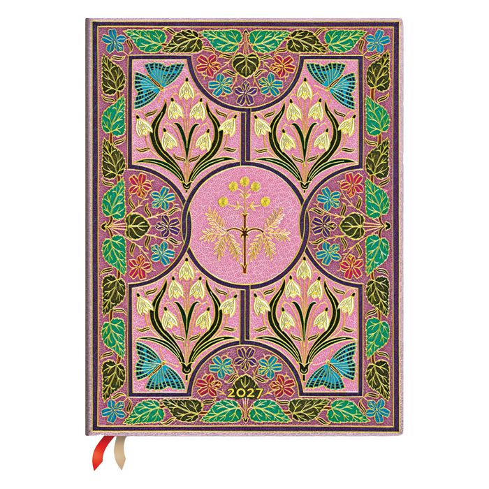 Planer tjedni 2027-17,5x22,5cm-ultra vertikalni s gum. Mimosa Paperblanks Flexi FE2018-0