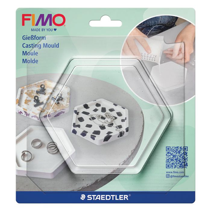 Kalup za modeliranje šesterokut Fimo casting powder Staedtler 8742 53 blister