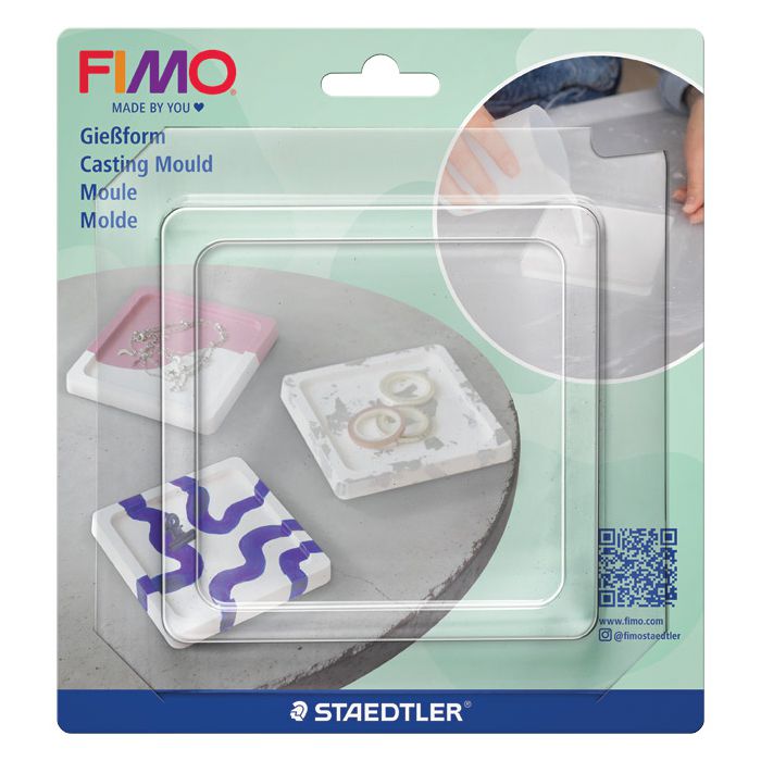 Kalup za modeliranje kvadrat Fimo casting powder Staedtler 8742 54 blister
