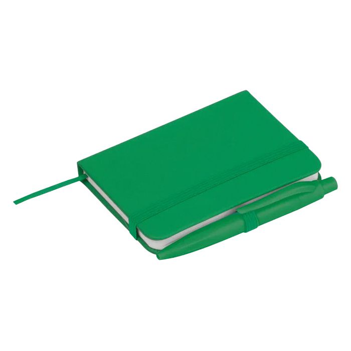 Notes A7 crte 160L s gumicom i olovkom, PU korica San Antonio 556209 zeleni