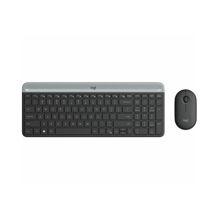 Bežični desktop komplet MK470 Slim Wireless crna