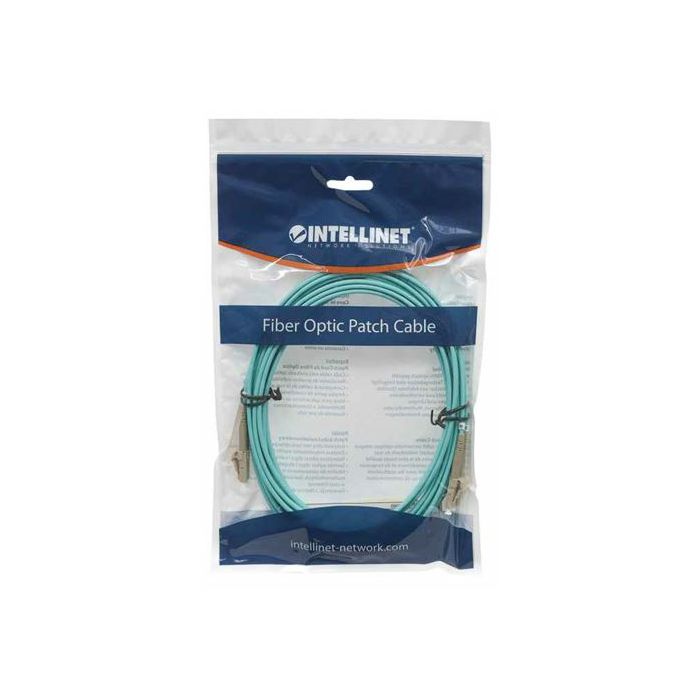 Fiber Optic Patch Cable LC/LC, OM3, 5.0m Aqua