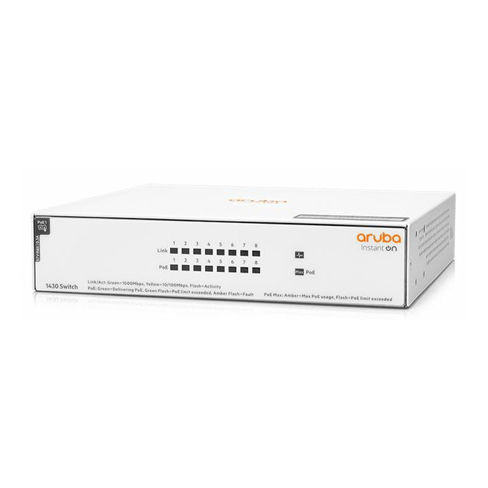 HPE SWITCH ARUBA INSTANT ON 1430 8G POE 64W