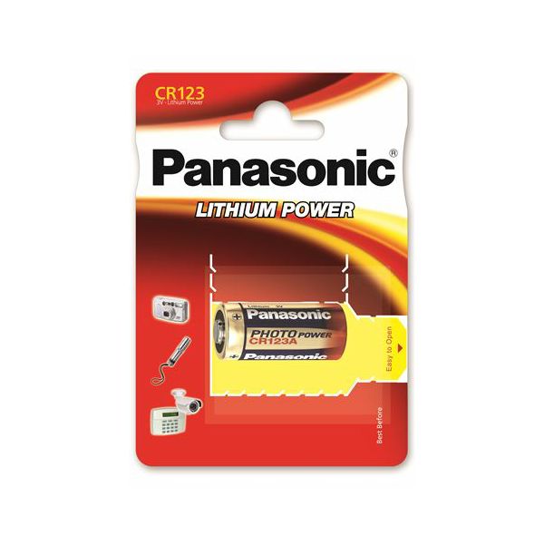 PANASONIC baterije CR-123AL/1BP Photo Lithium