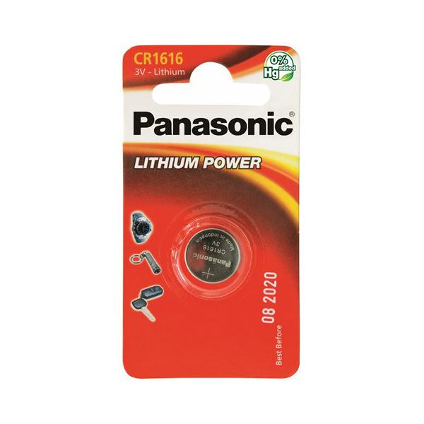 PANASONIC baterije CR-1616EL/1B Lithium Coin