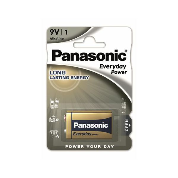PANASONIC baterije 6LF22EPS/1BP Alkaline Everyday Power