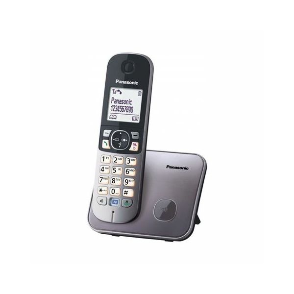 PANASONIC telefon bežični KX-TG6811FXM metalik sivi