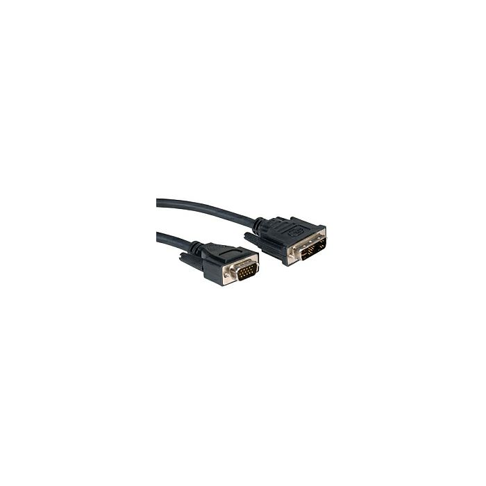 Roline DVI kabel, DVI (12+5) M na HD15 M, 2.0m