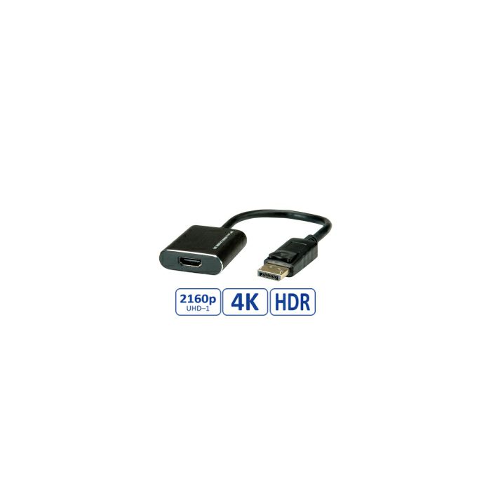 Roline adapter DisplayPort(M) na HDMI(F) v1.4, aktivni, 4K@60Hz