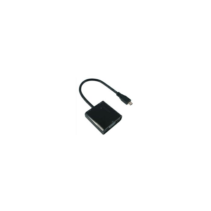 Roline VALUE adapter Micro HDMI(M) - VGA(F), 0.15m
