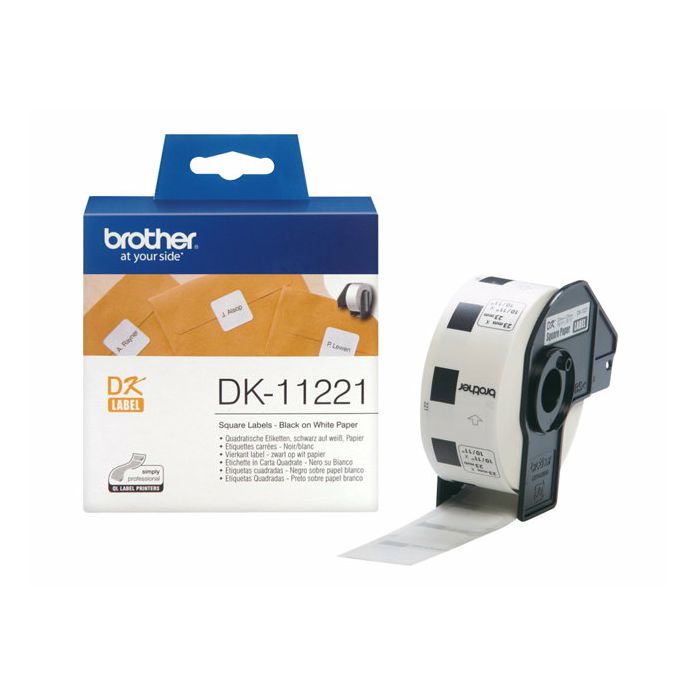 BROTHER DK11221 SQUARE LABEL 23X23MM