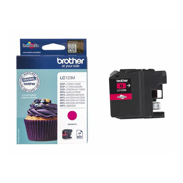 BROTHER LC-123 ink cartridge magenta