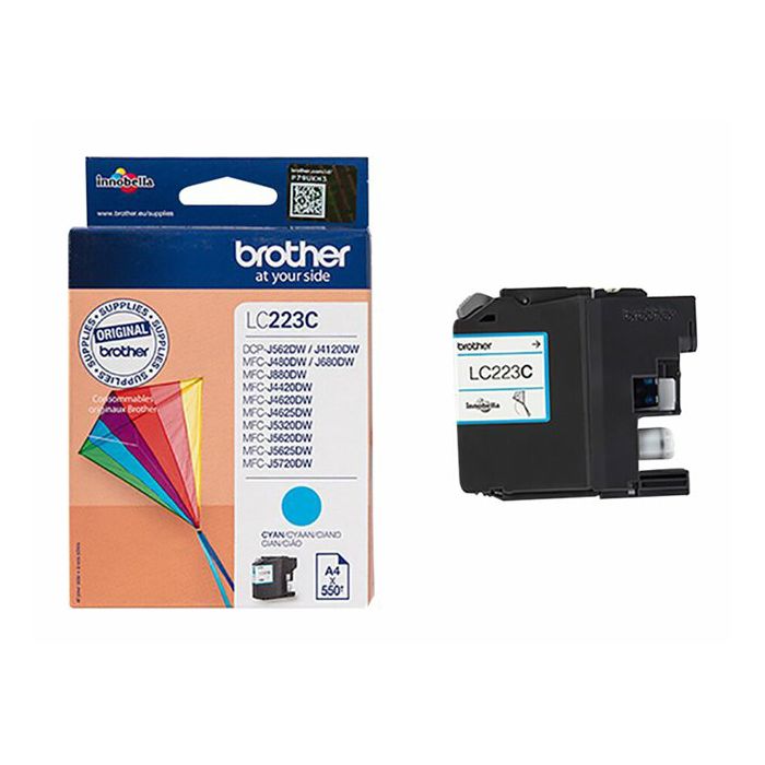 BROTHER LC223C ink cyan 550pages Black