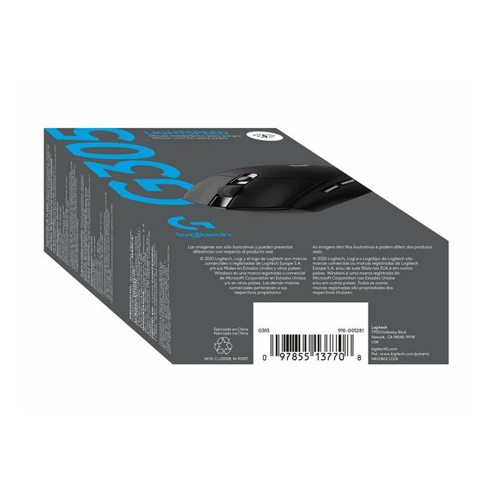 LOGI G305 Recoil Gaming Mouse BLACK EER2