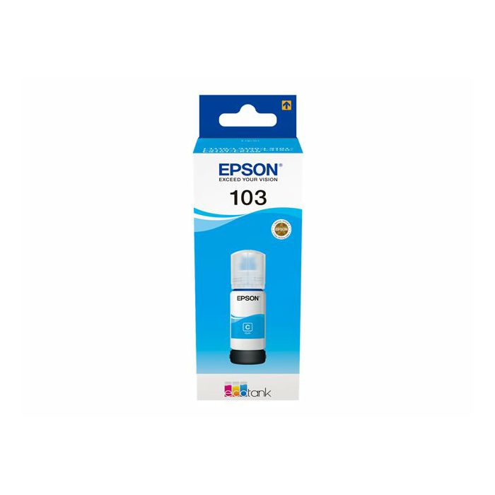 EPSON 103 EcoTank Cyan ink bottle