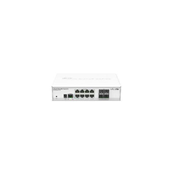 Mikrotik Cloud Router Switch 112-8G-4S-IN, QCA8511 400Mhz CPU, 128MB RAM, 8xG-LAN, 4xSFP, RouterOS L5, desktop kućište, PSU