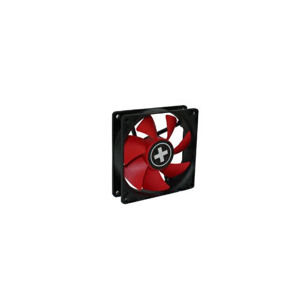 Xilence hladnjak za kućište 80×80×25mm, crno/crveni  (3-pin Molex + 4-pin)