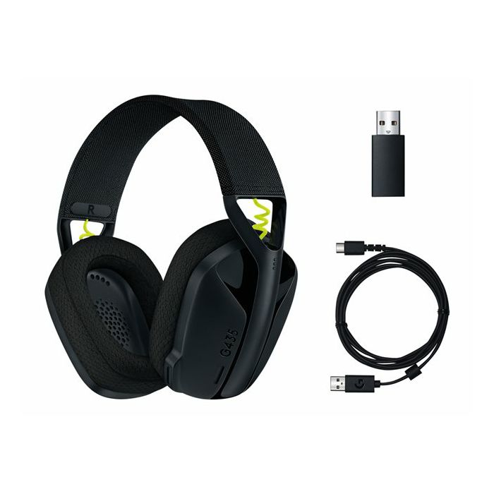 LOGI G435 LightSpeed Headset Black