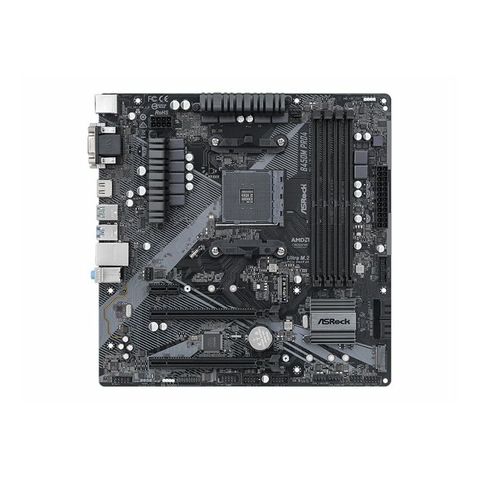 ASROCK B450M PRO4 R2.0 AM4 4xDDR4 4xSATA