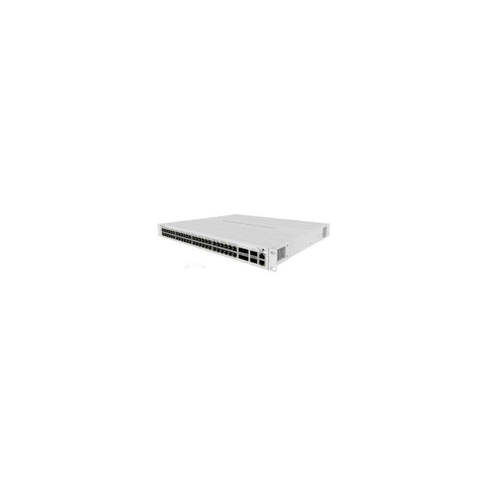 Mikrotik Cloud Router Switch CRS354-48P-4S+2Q+RM, 48xG-LAN (svi PoE-out), 4x10G SFP+, 2x40G QSFP+ cages, RouterOS L5, 1U rackmount, 750W PSU