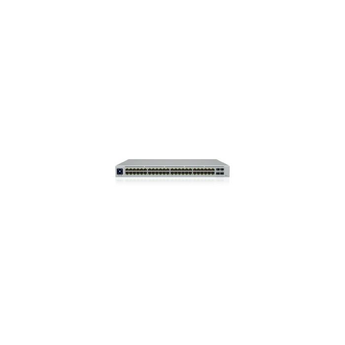 Ubiquiti UniFi Managed 48-port Gigabit PoE+ Switch, 4×10G SFP+, Touchscreen LCD, Rackmount, 600W (USW-PRO-48-POE-Gen2)