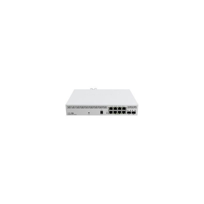 Mikrotik Cloud Smart Switch CSS610-8P-2S+IN, 8×G-LAN PoE-out, 802.3af/at, 2×SFP+ 10G, SwOS, desktop kučište, PSU