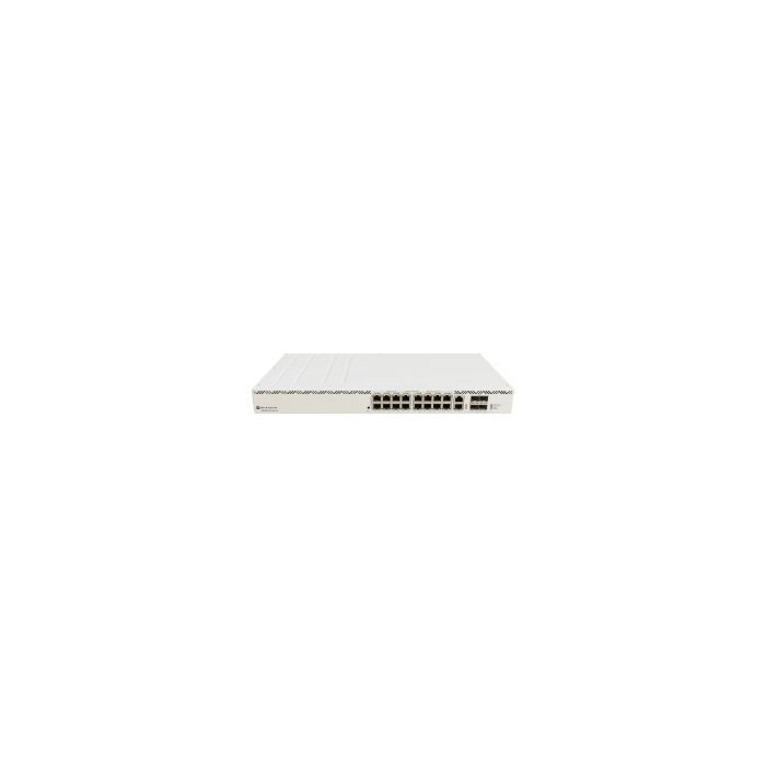 Mikrotik CRS320-8P-8B-4S+RM, ARM 32bit Dual-Core 800 MHz CPU, 256MB RAM, 32MB, 1-8 PoE+(802.3af/at), 9-16 PoE++(802.3af/at/bt), 4x10G SFP+, 8xPoE++ ports (802.bt), 1xRJ45, 1xGLAN, RouterOS L4