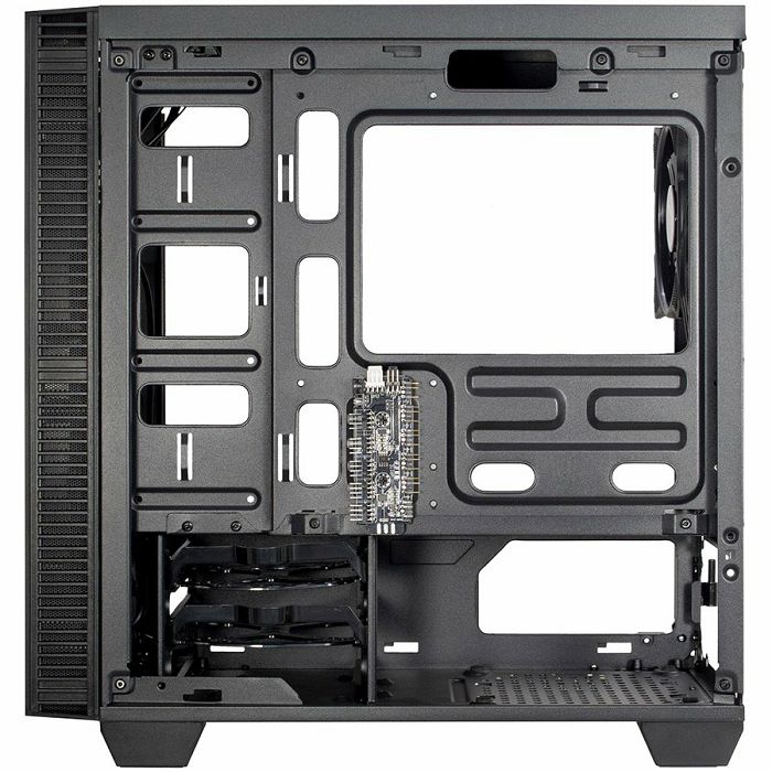 Chassis INTER-TECH X-608 INFINITY MICRO, microATX, RGB, Front and Side Tempered Glass, w/o PSU