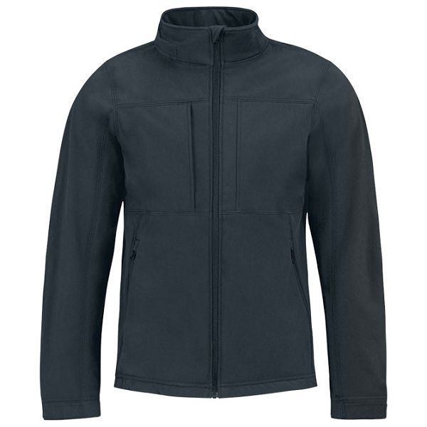 Jakna zip muška B&C Hooded Softshell tamno plava L!!