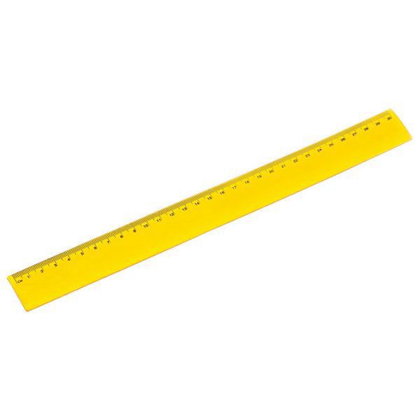 Ravnalo pvc 30cm žuto