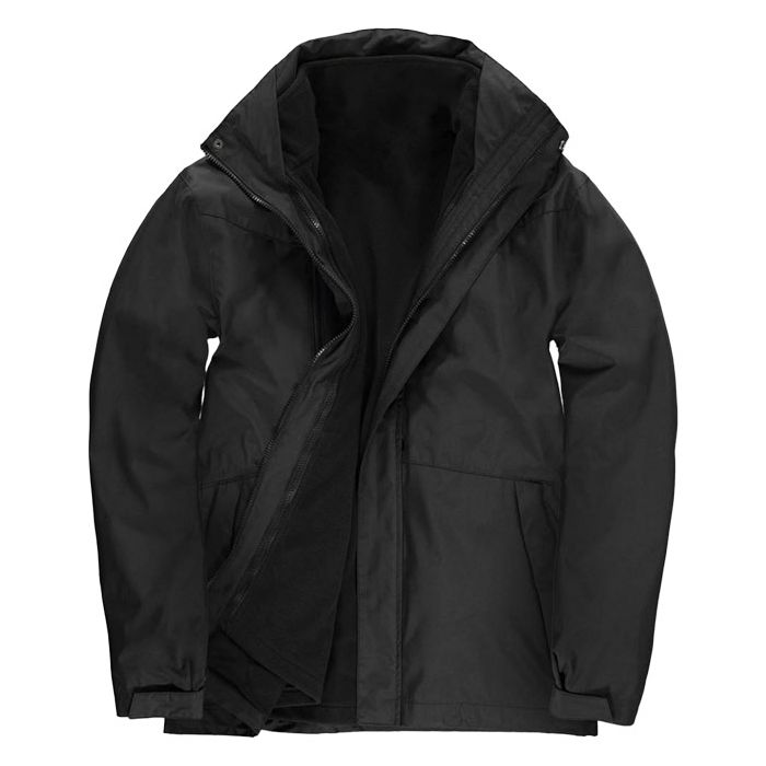 Jakna zip unisex B&C Corporate 3-IN-1 crna M!!