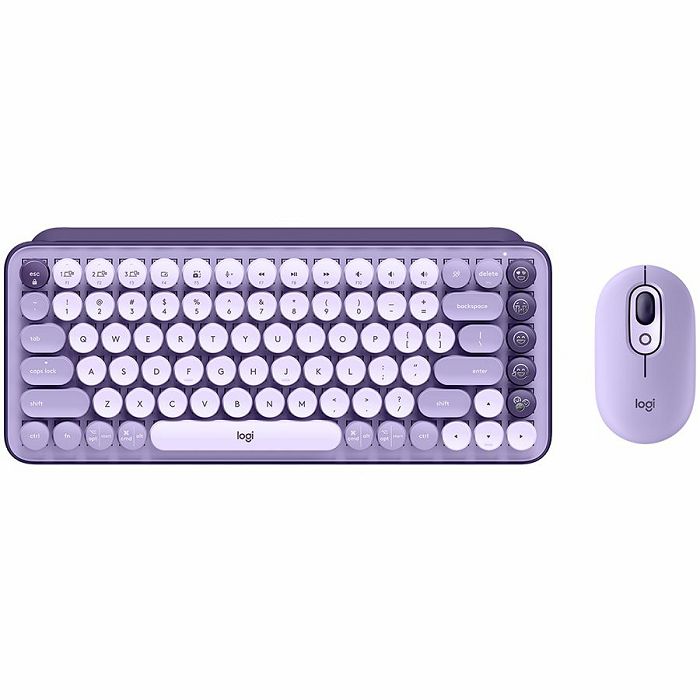 LOGITECH POP ICON KEYS - LILAC - US INTL - BT - INTNL-973