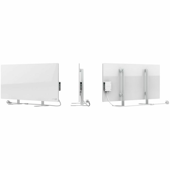AENO Premium Eco Smart Heater, 700W, Tempered glass, Infrared+convection heating type, Led display Plug type: Europe (E/F type), WHITEManufacturer: AENO