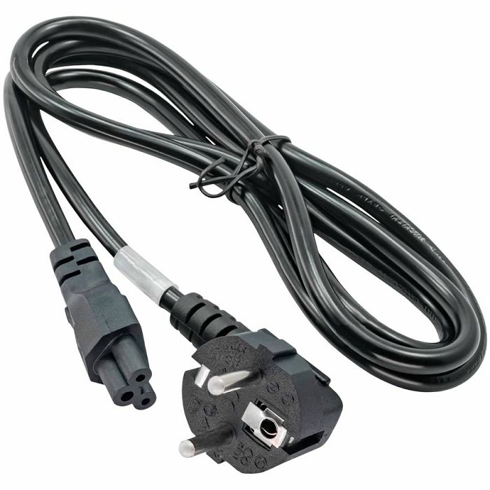 Power Cord AK-NB-01A for notebooks VDE IEC C5 250V/50Hz 1.5m