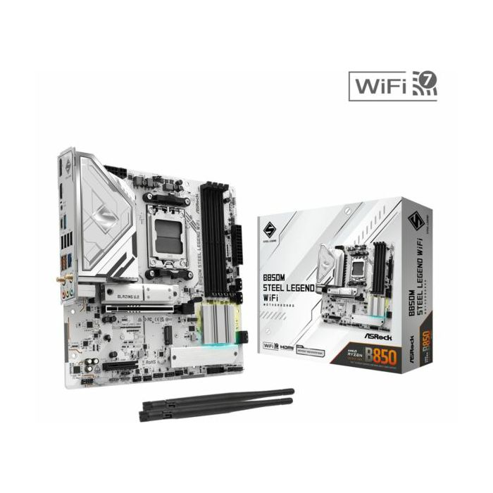 Asrock AMD AM5 B850M STEEL LEGEND WIFI