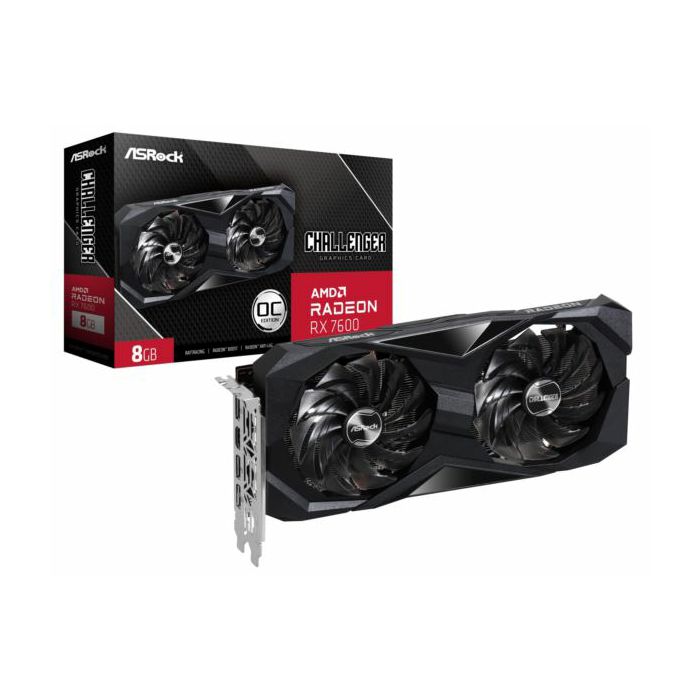 Asrock Radeon RX 7600 Challenger 8GB OC, 8GB GDDR6