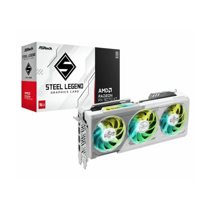Asrock Radeon RX 9070 XT Steel Legend 16GB, 16GB GDDR6
