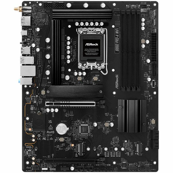 ASROCK B860 PRO-A WIFI, Socket 1851, 4x DDR5, WiFi, Bluetooth, ATX