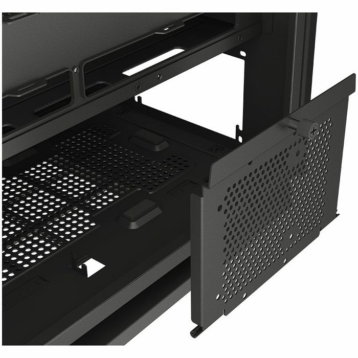 COUGAR | FV270 Black | PC Case | Mid tower / Tempered, Curved Glass Perimeter / Quick Detachable Air Filters / Up to 9 Fans (1x120mm RGB Preinstalled) / Black