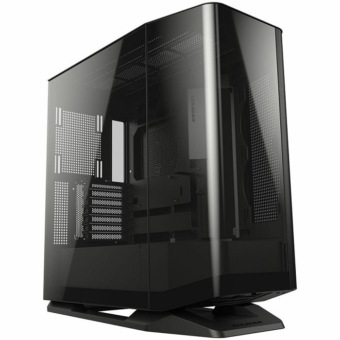 COUGAR | FV270 Black | PC Case | Mid tower / Tempered, Curved Glass Perimeter / Quick Detachable Air Filters / Up to 9 Fans (1x120mm RGB Preinstalled) / Black