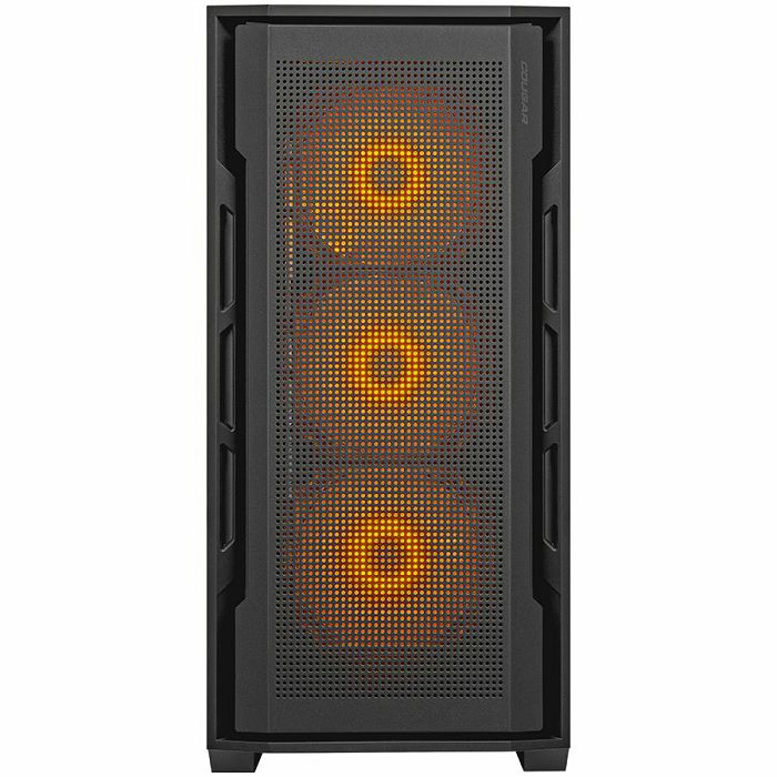 COUGAR | Uniface RGB Black | PC Case | Mid Tower / Mesh Front Panel / 4 x 120mm ARGB Fans / TG Left Panel / Black