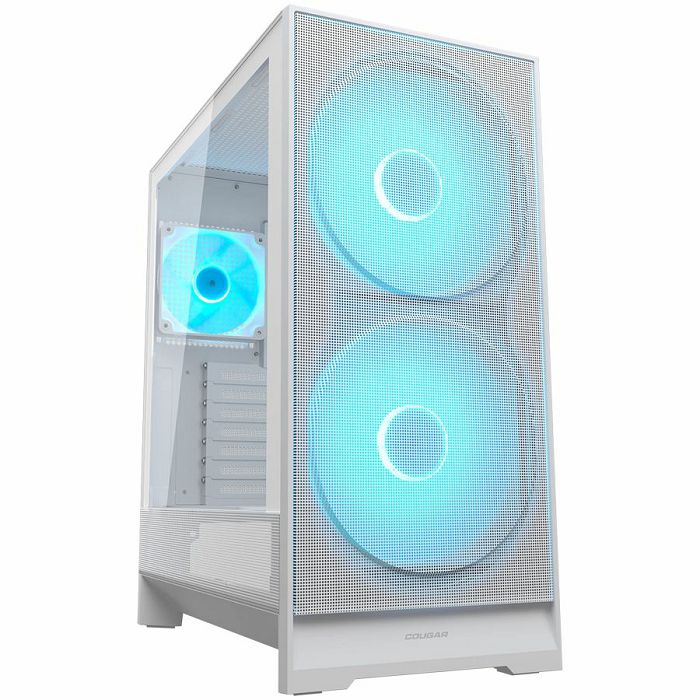 COUGAR AIRFACE 180 PC Case, Mid Tower, White