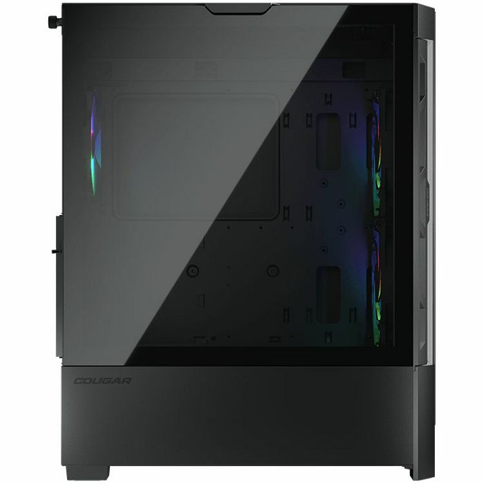 COUGAR | Duoface RGB Black | PC Case | Mid Tower / Airflow Front Panel / 2 x 140mm & 1x 120mm ARGB Fans incl. / TG Left Panel