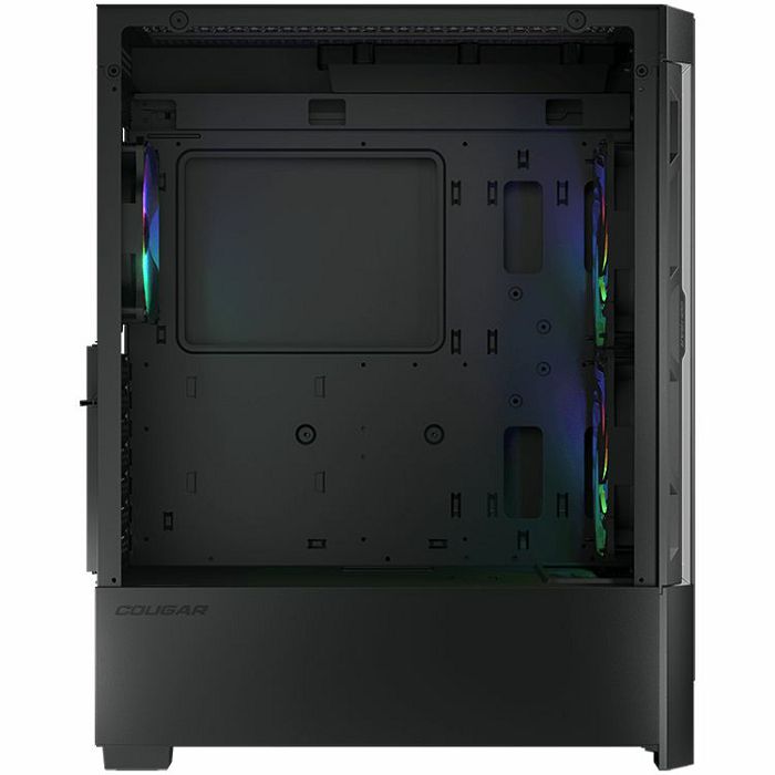 COUGAR | Duoface RGB Black | PC Case | Mid Tower / Airflow Front Panel / 2 x 140mm & 1x 120mm ARGB Fans incl. / TG Left Panel