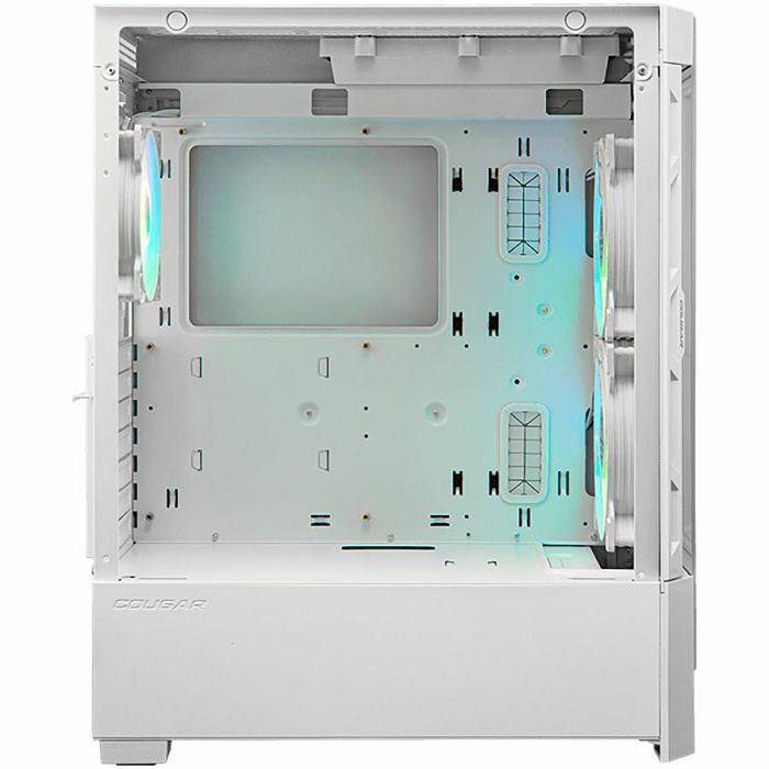 COUGAR | Duoface RGB White | PC Case | Mid Tower / Airflow Front Panel / 2 x 140mm & 1x 120mm ARGB Fans incl. / TG Left Panel