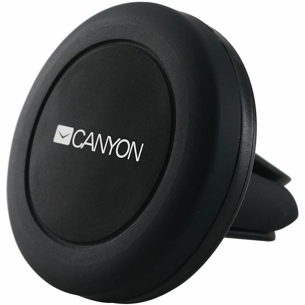 Canyon CH-2 Car Holder for Smartphones,magnetic suction function ,with 2 plates(rectangle/circle), black ,44*44*40mm 0.035kg